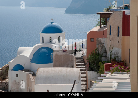 Oia, Santorini, Griechenland Stockfoto