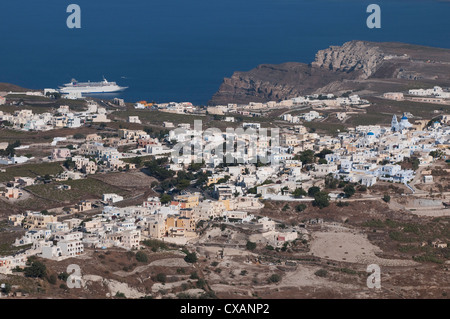 Pirgos, Santorin, Griechenland Stockfoto