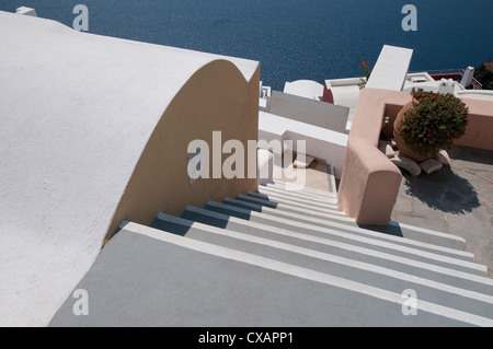 Oia, Santorini, Griechenland Stockfoto
