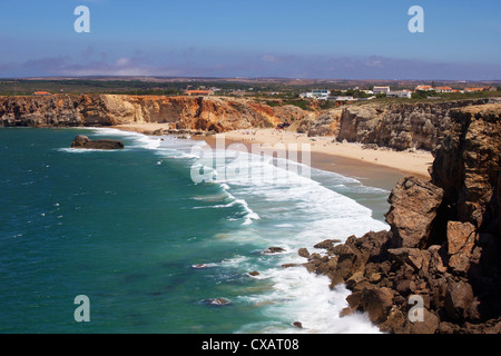 Praia Beliche, Sagres, Algarve, Portugal, Europa Stockfoto