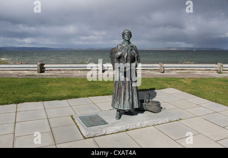 Nairn fishwife Statue in Nairn Schottland september 2012 Stockfoto