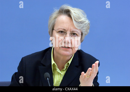 Dr. Annette Schavan, CDU Stockfoto