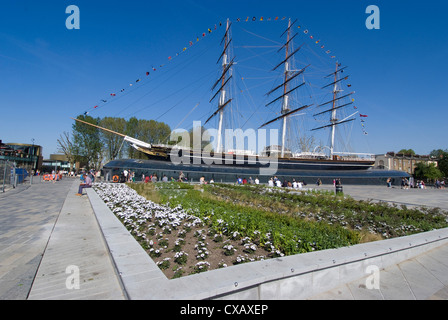 Die renovierte Cutty Sark Tea Clipper, Greenwich, London, England, Vereinigtes Königreich, Europa Stockfoto