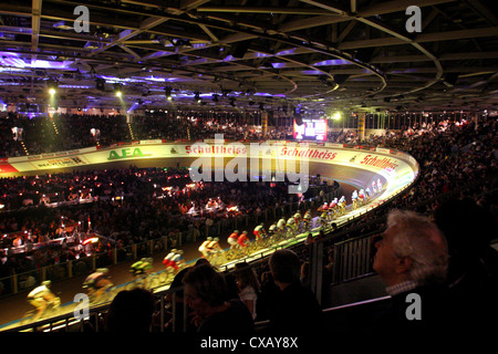 Berliner Sechstagerennen im Velodrom Stockfoto