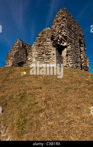 Der große Turm der Burg Christchurch, Symbol der normannischen macht ursprünglich aus Holz Holz über 1100 n. Chr. Dorset England gebaut Stockfoto