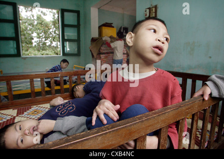 Vietnam, Zentrum für geistig behinderte Kinder Stockfoto