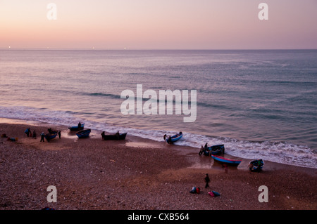 Die wunderschöne marokkanische Küste von Agadir Stockfoto