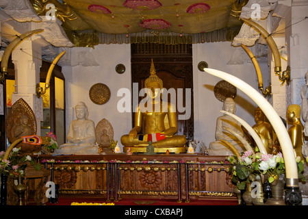 Tempel der Zahnreliquie, berühmten Tempel Gehäuse Zahnreliquie des Buddha, UNESCO-Weltkulturerbe, Kandy, Sri Lanka, Asien Stockfoto