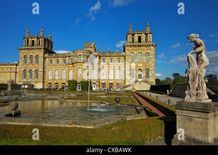 Wassergärten, Blenheim Palace, UNESCO-Weltkulturerbe, Woodstock, Oxfordshire, England, Vereinigtes Königreich, Europa Stockfoto