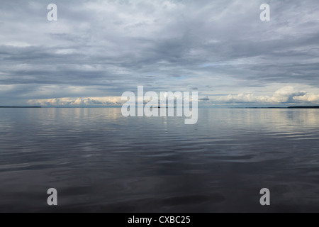 Võrtsjärv See, Sonnenuntergang, Wolke, Wolken, Reflexion, Schatten, Wasser, See, abends, still, ruhig, Insel, Tondisaar, Mystiker, Stockfoto