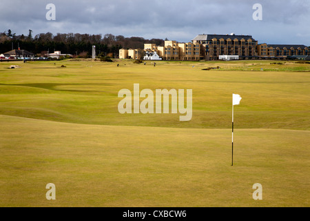 18. Loch am Old Course, St. Andrews, Fife, Schottland, Vereinigtes Königreich, Europa Stockfoto