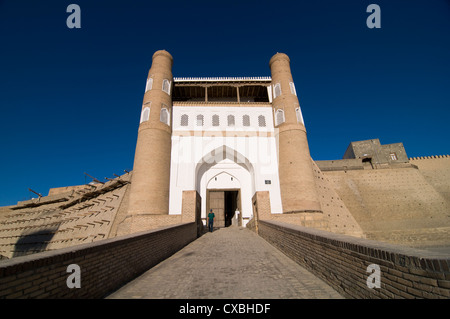 Das Haupttor, die Arche in der alten Stadt Buchara. Stockfoto