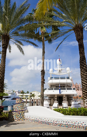 Atlantis-Marina auf Paradise Island, Nassau Stadt neue Providence Island, Bahamas, Karibik, Mittelamerika Stockfoto