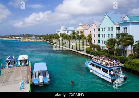 Paradise Island-Fähre, Mittelamerika, Westindien, New Providence Island, Bahamas, Nassau City Stockfoto