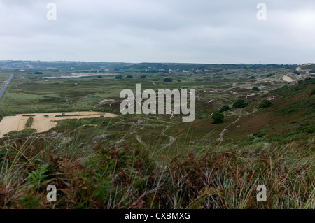 Les Mielles Naturschutzgebiet in Bucht von St-Ouen, Jersey Stockfoto