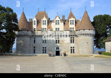 Monbazillac Burg Perigord Frankreich Stockfoto