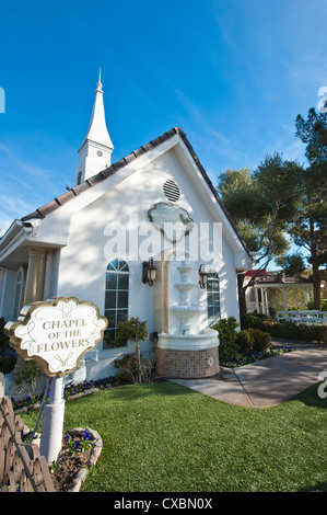 Kapelle der Blumen Hochzeit Kapelle, Las Vegas, Nevada, Vereinigte Staaten von Amerika, Nordamerika Stockfoto