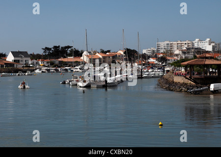 St Giles Croix de Vie St. Gilles Croix de Vie, Vendee, Frankreich. Stockfoto