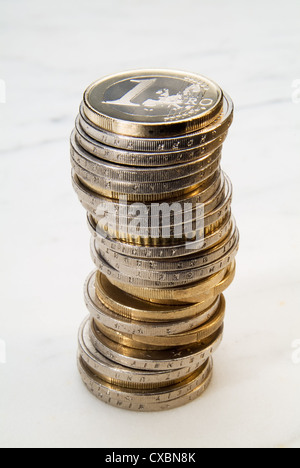 Hamburg, ein Haufen von Euro-Münzen Stockfoto