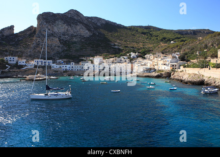 Levanzo, Ägadischen Insel, Sizilien, Italien, Mittelmeer, Europa Stockfoto