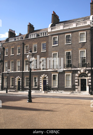 Reihenhäuser Bedford Square in London Bloomsbury Stockfoto