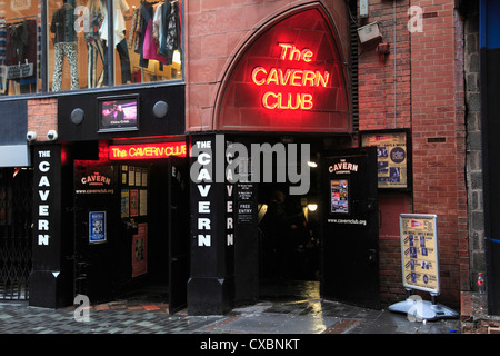 Kaverne, Club, Mathew Street, Liverpool, Merseyside, England, Vereinigtes Königreich, Europa Stockfoto