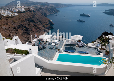 Imerovigli, Santorin, Griechenland Stockfoto