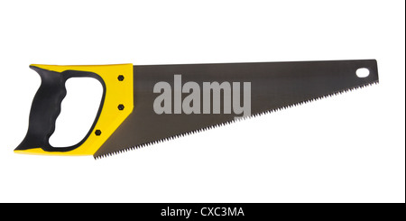 Handsäge isolierten auf weißen Hintergrund Stockfoto