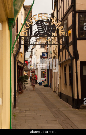 Mittelaltermarkt Stadt Leominster, Herefordshire, England, UK. Stockfoto