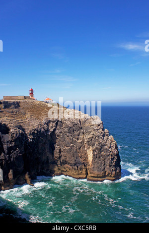 Cabo de Sao Vicente (Kap St. Vincent), Algarve, Portugal, Europa Stockfoto