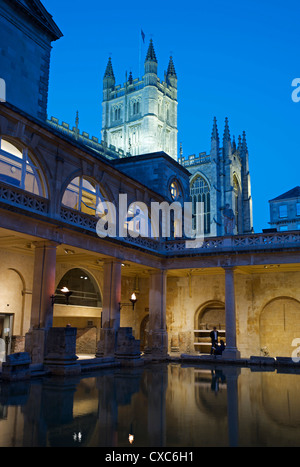 Großes Bad, römische Bäder, Bad, UNESCO-Weltkulturerbe, Avon, England, Vereinigtes Königreich, Europa Stockfoto