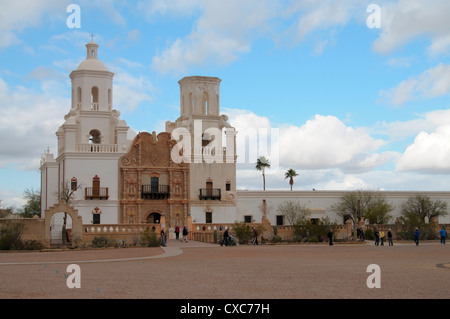 San Xavier Mission, Arizona, Vereinigte Staaten von Amerika, Nordamerika Stockfoto