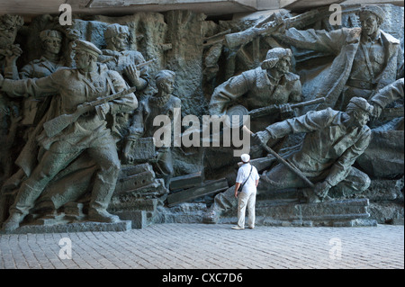 Skulptur, Museum für die Geschichte des großen Vaterländischen Krieges 1941-1945, Kiew, Ukraine, Europa Stockfoto