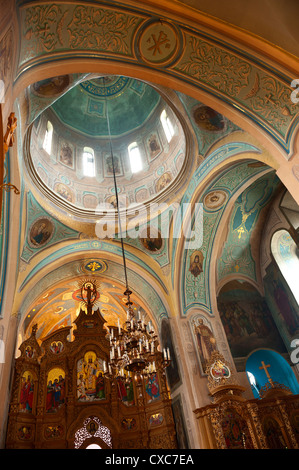 Wandbild, Höhlenkloster Lawra Kloster, Kiew, Ukraine, Europa Stockfoto