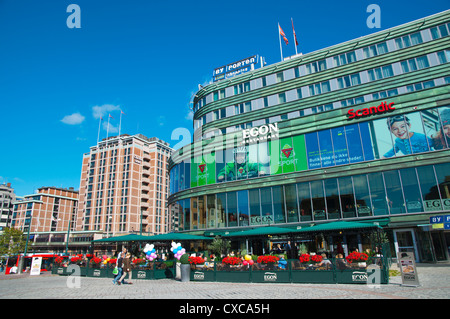 Jernbanetorget quadratische Sentrum Oslo Norwegen Mitteleuropa Stockfoto