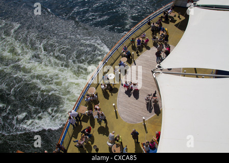 Eine schwedische Kreuzfahrtschiff Zugehörigkeit zu Viking Line Comutes zwischen Stockholm-Finnland Stockfoto