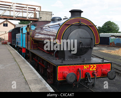 DAMPFMASCHINE DIE NENE VALLEY RAILWAY.  CAMBRIDGESHIRE.  ENGLAND.  UK Stockfoto