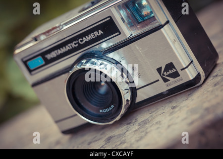 Das schöne Design der eine alte analoge Vintage-Kamera Stockfoto