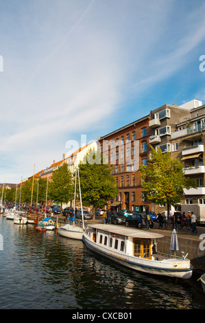 Christianshavns kanal Christianshavn Grachtenviertel Kopenhagen-Dänemark-Europa Stockfoto