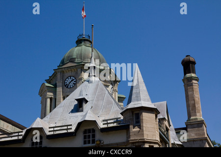 Quebec Stadt bewahrt nicht weniger als 11 Baustile aus dem 17. Jahrhundert bis zur Neuzeit, Quebec City, Kanada Stockfoto