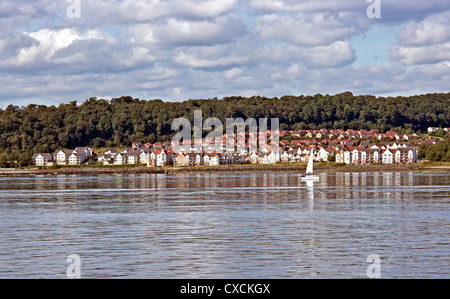 Wohnen am Ufer des Firth of Forth in Schottland Dalgety Bay Fife Stockfoto