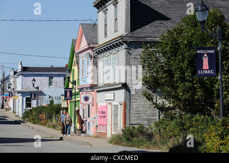 Norden Wasser Straße, Lubec, Maine, östlichen Stadt in den USA Stockfoto