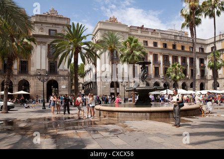 Plaça Reial, Barcelona, Katalonien, Spanien, Europa Stockfoto