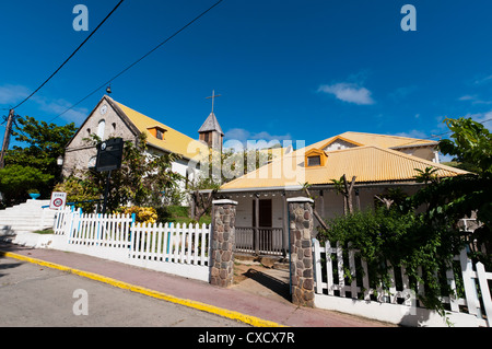 Le Bourg, Iles des Saintes, Terre de Haut, Guadeloupe, Französisch, Frankreich, West Indies, Karibik Mittelamerika Stockfoto