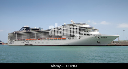 Kreuzfahrt Schiff MSC Splendida, Marina Port Vell Barcelona, Katalonien, Spanien, Europa Stockfoto