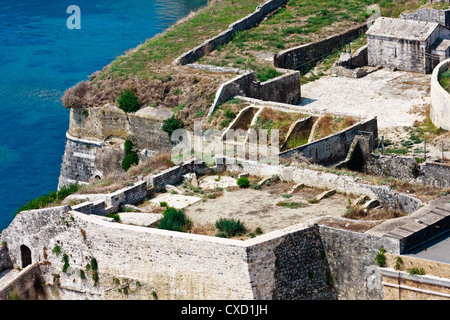 Corfu / Kerkyra Befestigungsanlagen Aerial View, Griechenland Stockfoto