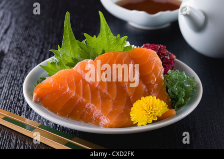 Lachs-Sashimi Stockfoto