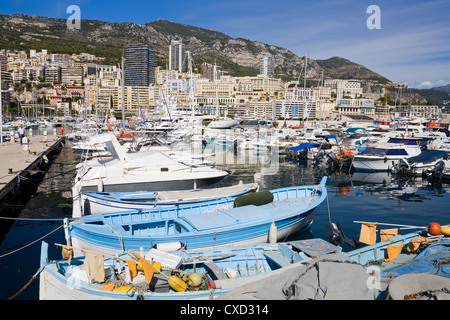 Port de Monaco, Monte Carlo Stadt, Monaco, Mittelmeer, Europa Stockfoto