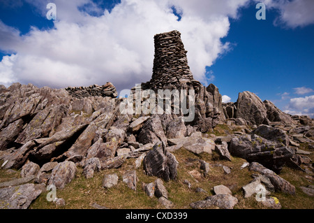 Am südlichen Ende der High Street Ridge, Thornthwaite Leuchtturm auf den Gipfel des Thornthwaite Klettergarten im Lake District Stockfoto