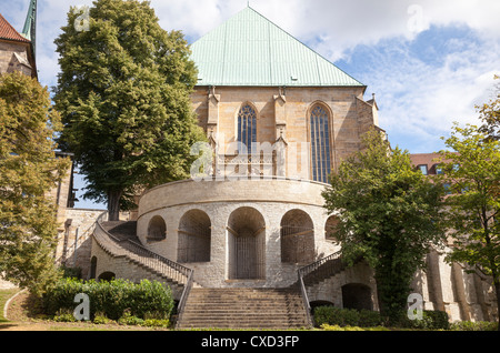 Rückseite des Dom, Erfurt, Thüringen, Deutschland Stockfoto